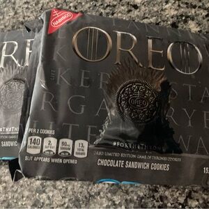 Nabisco Game of Thrones Special Edition Oreos, set of 2, brand new/sealed